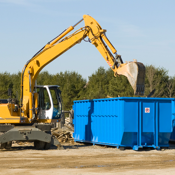 what size residential dumpster rentals are available in Braintree